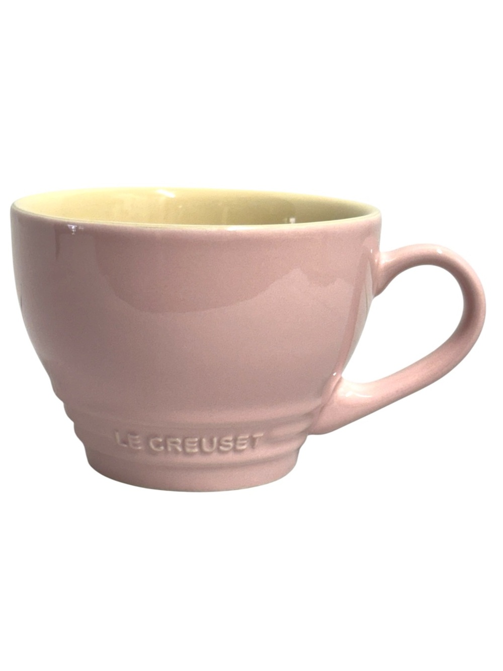 Le Creuset Pink Stoneware Latte Mug 14oz